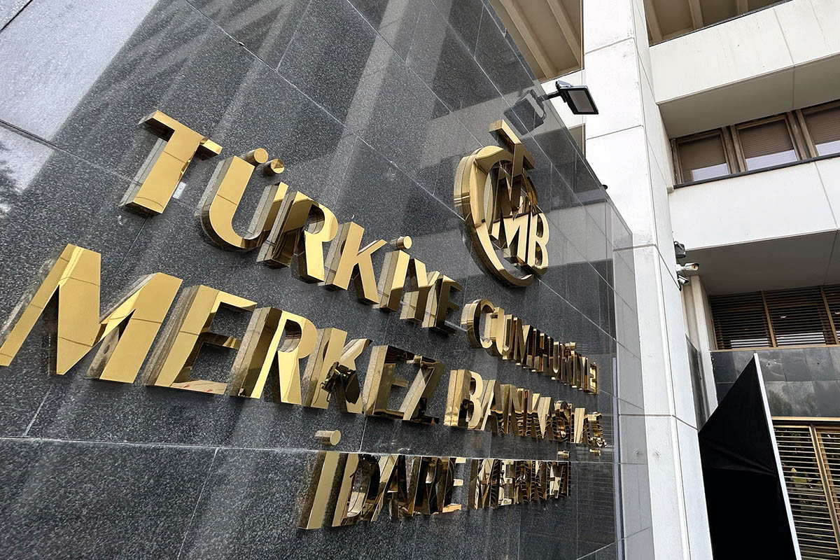Логотип центрального банка Турции в Анкаре. Фото Mustafa Kaya/ZUMA Press/Scanpix/LETA