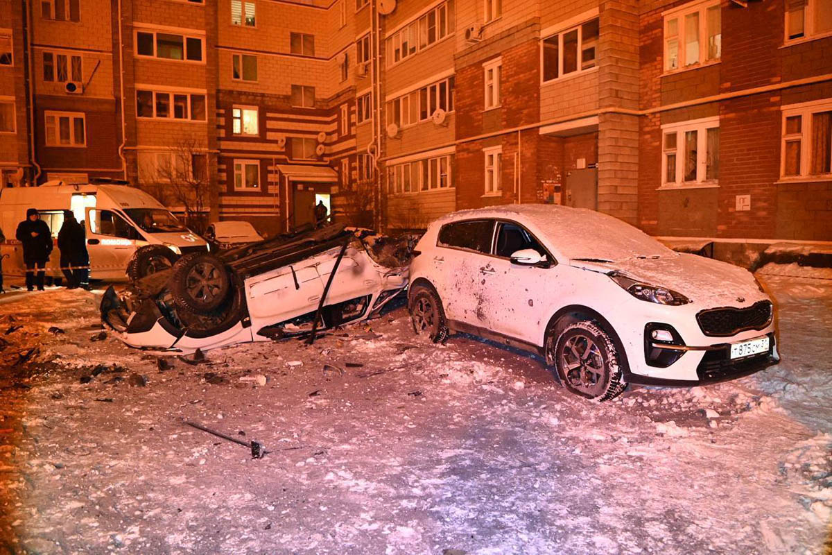 Последствия ночного обстрела Белгорода. Фото Go31 | Новости Белгорода/Telegram
