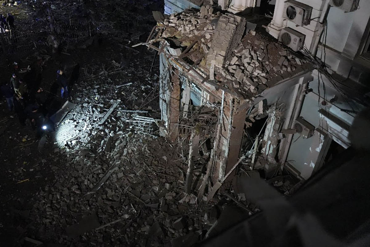 Последствия российских ракетных обстрелов Харькова рано утром 24 января 2024 года. Фото Суспільне Харків/Telegram