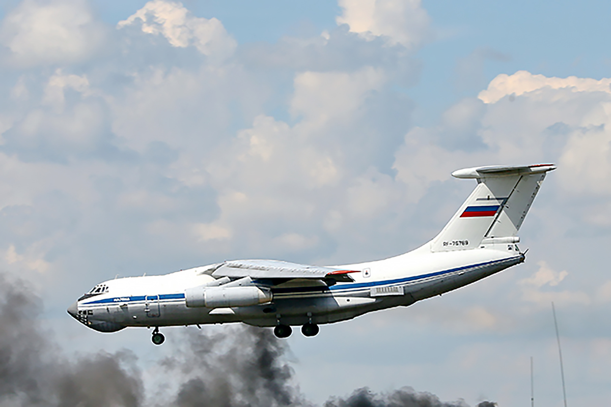 Военно-транспортный самолет Ил-76МД на учениях. Фото Mil.ru/wikimedia