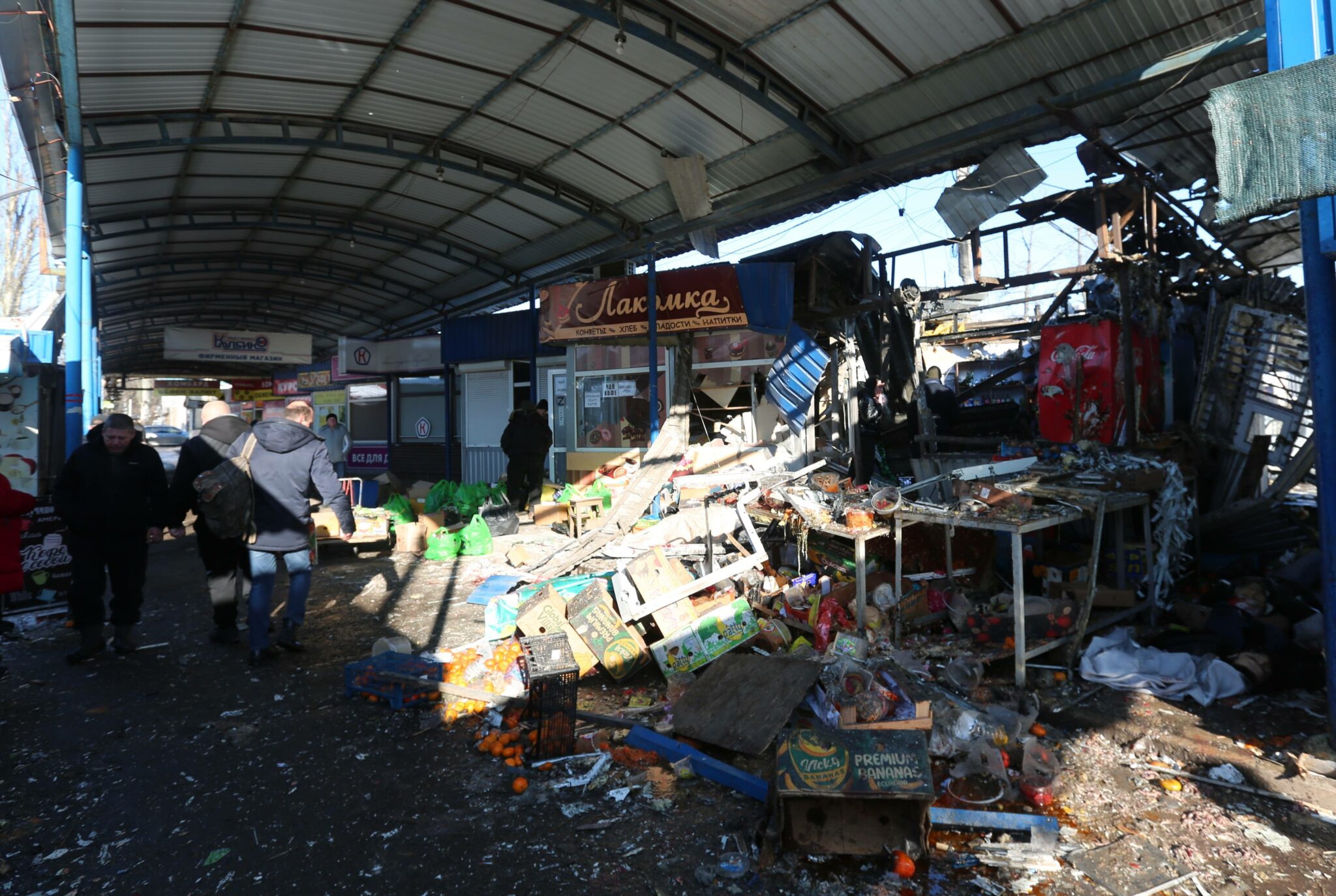 Рынок в оккупированном Донецке. Фото Viktoria Velenskaya / Sputnik Donetsk/Scanpix/Leta