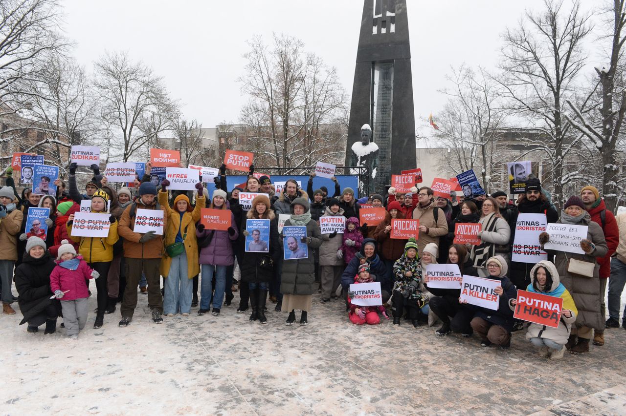 Акция "Россия без Путина" в Вильнюсе. Фото "Команды Навального"