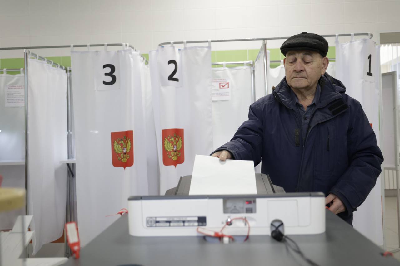 Голосование в Белгородской области. Фото из телеграм-канала губернатора региона Вячеслава Гладкова