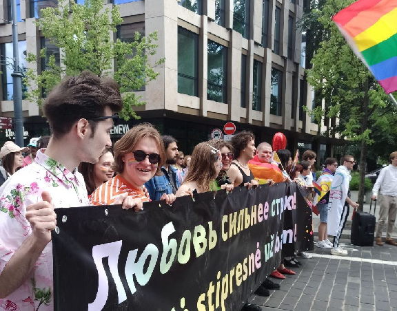 ЛГБТ+ Прайд в Вильнюсе 8 июня 2024 года. Фото Spektr.Press
