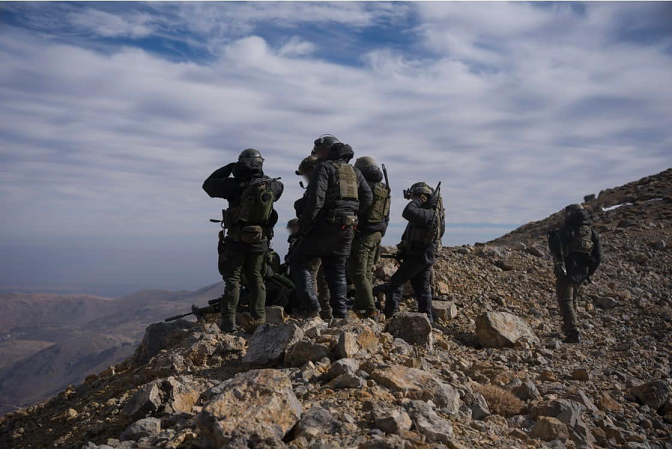 Израильские военнослужащие в районе горы Хермон на границе Ливана и Сирии. Фото из официального аккаунта ЦАХАЛ в Facebook