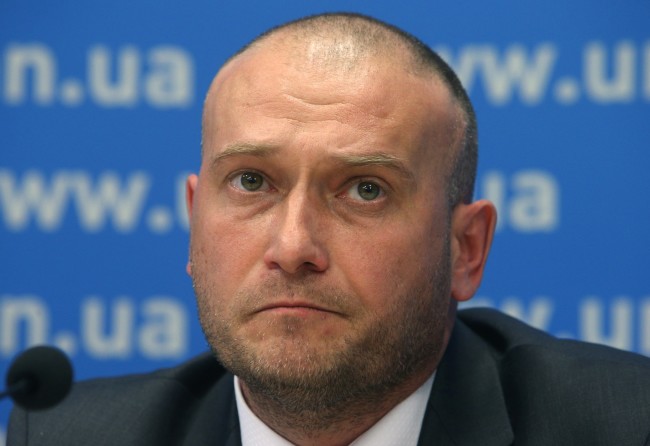 2408080 04/04/2014 Ukraine's presidential candidate, leader of the Right Sector Dmitry Yarosh during a news conference in Kiev. Sergey Starostenko/RIA Novosti
