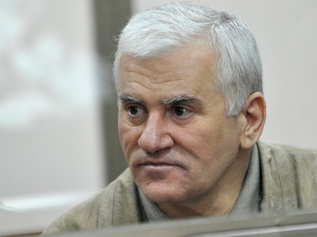 2416916 04/24/2014 Makhachkala ex-mayor Said Amirov charged with plotting a terrorist attack during a preliminary hearing in the North Caucasus District Military Court in Rostov-on-Don. Sergey Pivovarov/RIA Novosti