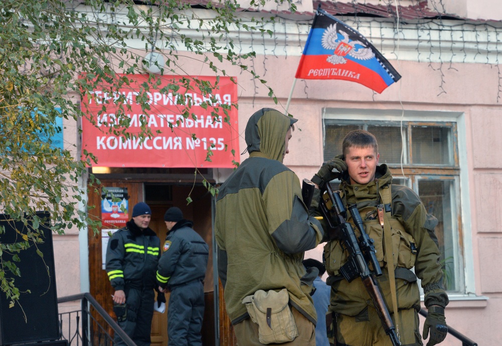 Избирательный участок в ДНР. Фото RIA Novosti/Scanpix