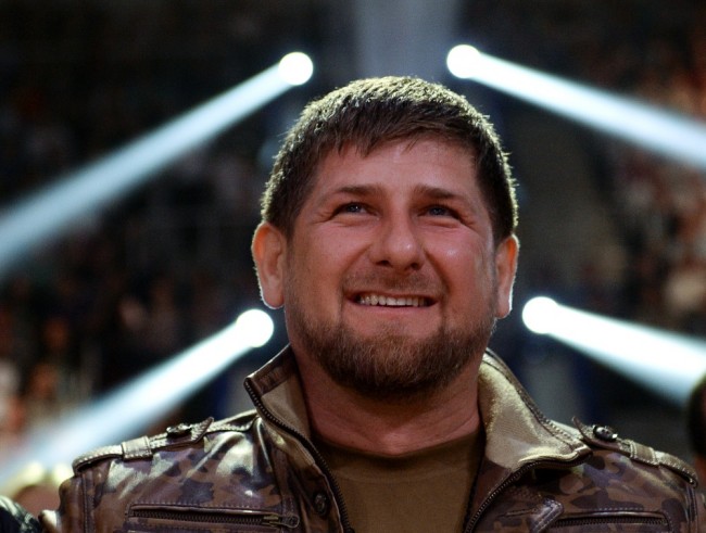 2630022 05/22/2015 Head of the Chechen Republic Ramzan Kadyrov watches an IBO cruiserweight title fight. Alexander Vilf/RIA Novosti
