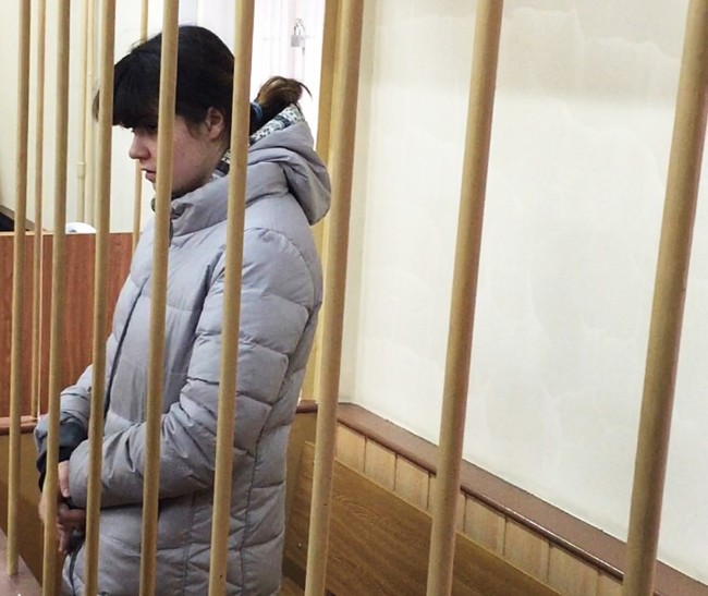 2727608 10/28/2015 MSU student Varvara Karaulova seen at Lefortovsky Court in Moscow. The court ruled to arrest the student for trying to join the Islamic State organization which is banned in Russia. Maximum quality./Пресс-служба Левортовского суда Москвы