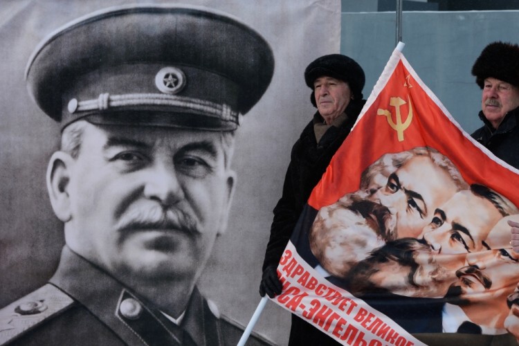 Празднование Дня рождения Сталина в Новосибирске.  Фото Sputnik/Scanpix/Leta
