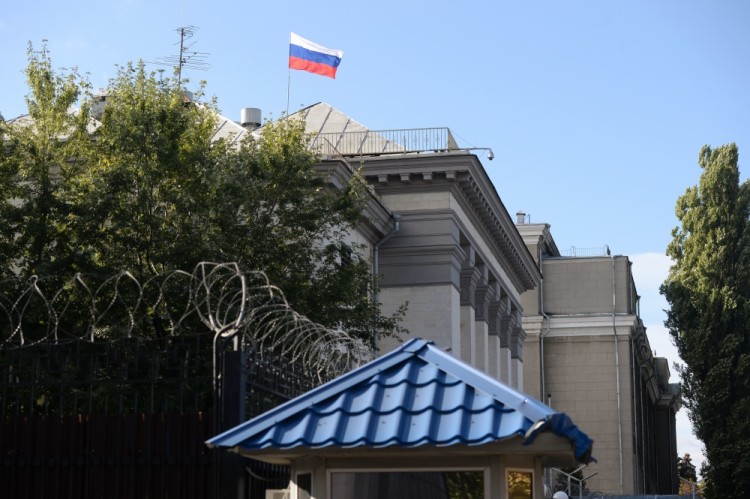 Здание российского посольства в Киеве. Фото Sputnik/Scanpix