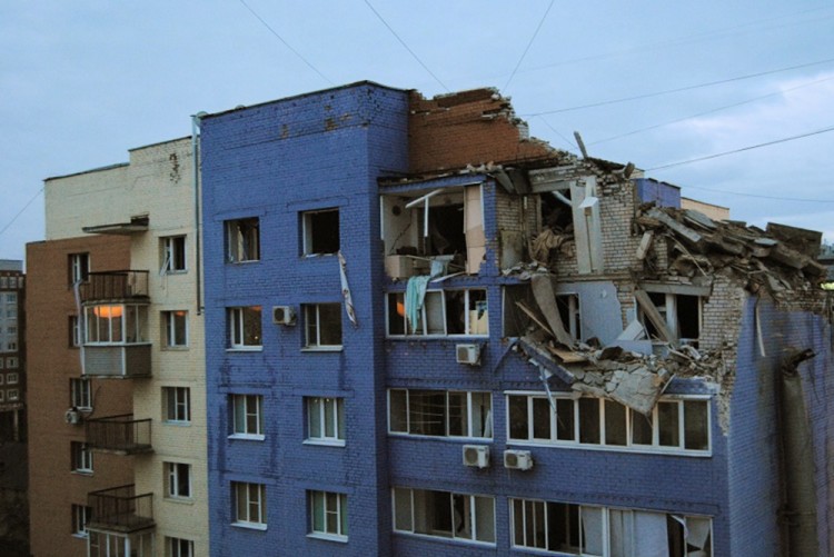 Рязанский дом после взрыва бытового газа в одной из квартир. Фото: РИА 