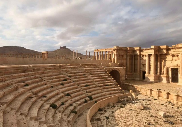3041910 03/03/2017 The historical and architectural center of ancient Palmyra in the Syrian province of Homs. Palmyra has been recaptured by Syrian government forces with Russia's support. The best possible quality. Михаил Алаеддин/Sputnik