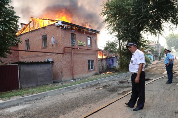 3174886 08/21/2017 Fire in a residential area in Rostov-on-Don. Sergey Pivovarov/Sputnik
