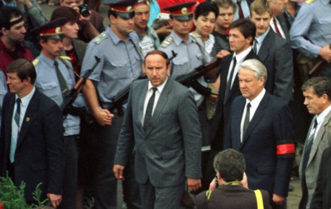 Александр Коржаков и Борис Ельцин. Фото AFP/Scanpix