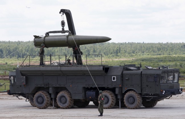 Оперативно-тактический ракетный комплекс «Искандер». Фото Reuters/Scanpix 