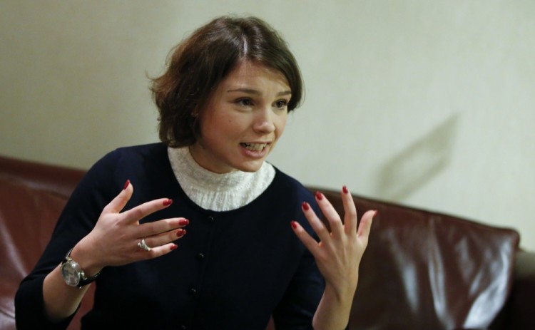 Жанна Немцова, дочь убитого политика. Фото Reuters/Scanpix
