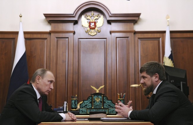 Владимир Путин и Рамзан Кадыров. Фото Reuters/Scanpix