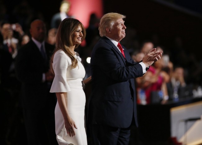 Дональд Трамп и его супруга Меланья. Фото: Reuters / Scanpix