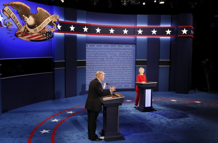 Дебаты кандидатов в президенты в университете Хофстра. Фото Reuters/Scanpix