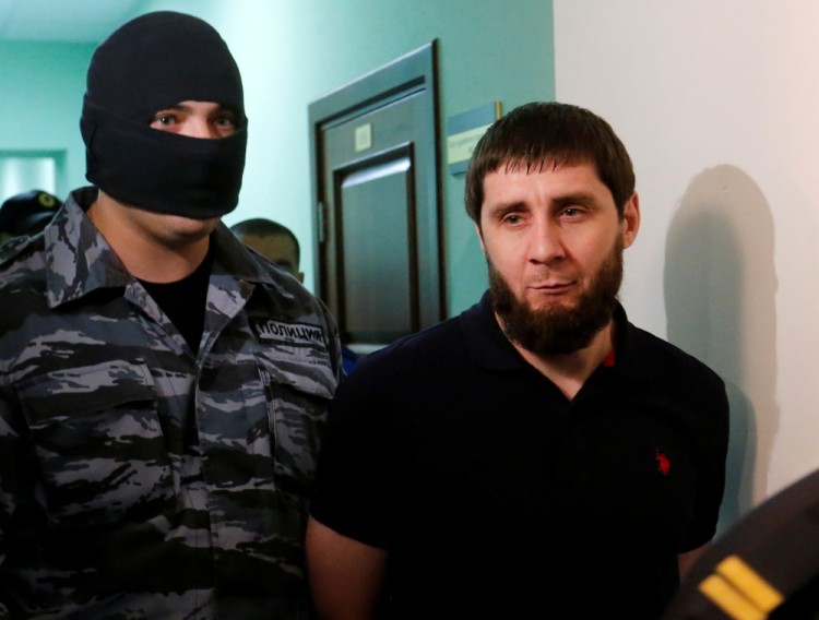 Заур Дадаев, обвиняемый в совершении убийства Бориса Немцова. Фото Reuters/Scanpix