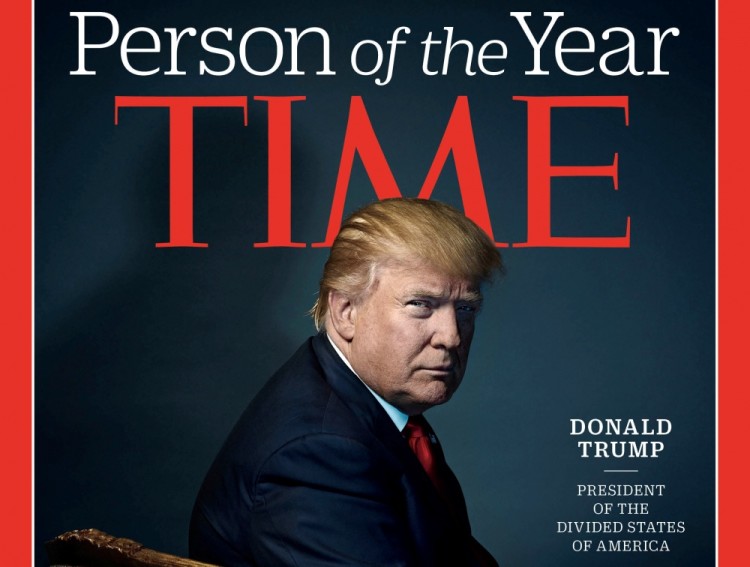 Дональд Трамп на обложке журнала Time. Фото  REUTERS/Scanpix