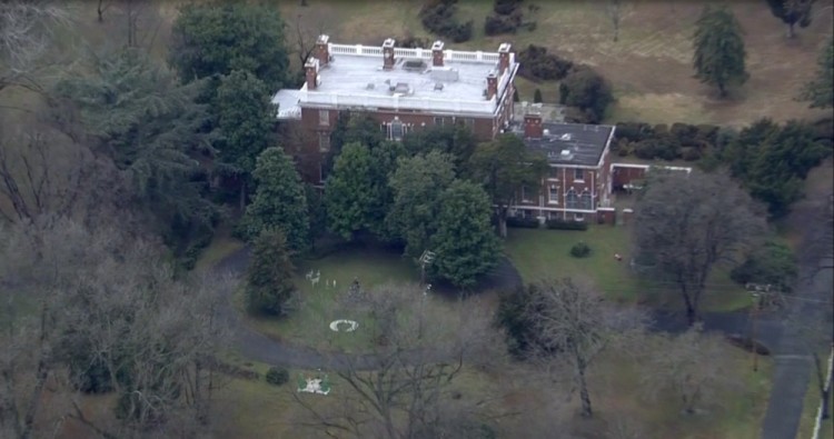 The Russian Embassy's compound in Centreville, Maryland, U.S. is pictured in this still image taken December 30, 2016 from NBC4/WRC-TV helicopter video footage. MANDATORY CREDIT  NBC4/WRC-TV/Handout via REUTERS   ATTENTION EDITORS - THIS IMAGE WAS PROVIDED BY A THIRD PARTY. FOR EDITORIAL USE ONLY. NO RESALES. NO ARCHIVE. MANDATORY CREDIT.