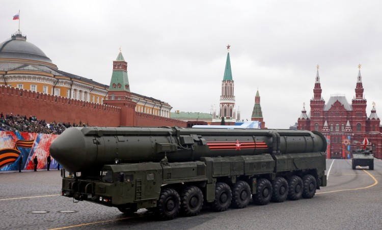 Moscow - Russia - 09/05/2017 - A Yars RS-24 intercontinental ballistic missile system is seen during the 72nd anniversary of the end of World War II on the Red Square in Moscow. REUTERS/Maxim Shemetov