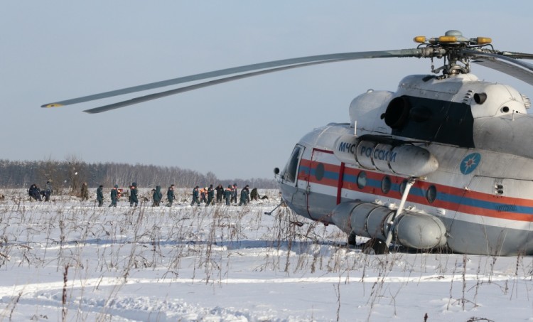 Место падения самолета Ан-148. Фото: REUTERS/Scnapix