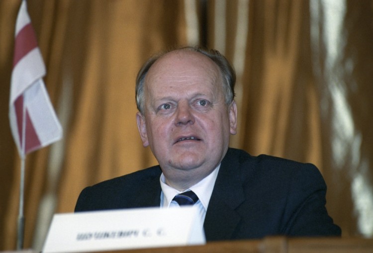Станислав Шушкевич в 1991 году. Фото RIA Novosti/ Scanpix