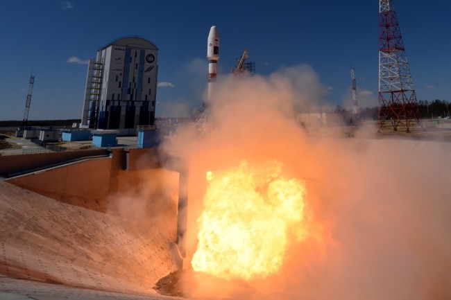 Первый запуск ракеты-носителя «Союз-2.1а» с космодрома «Восточный». Фото AFP/Scanpix