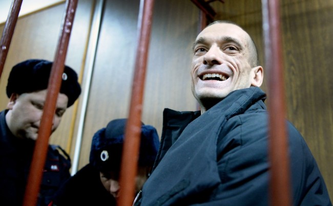 Петр Павленский. Фото AFP PHOTO /Scanpix