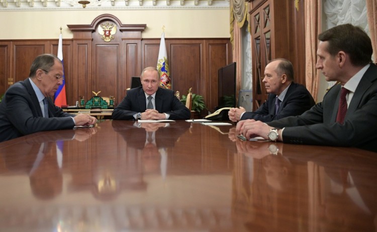 Совещание в Кремле после убийства российского посла в Турции. AFP/Scanpix