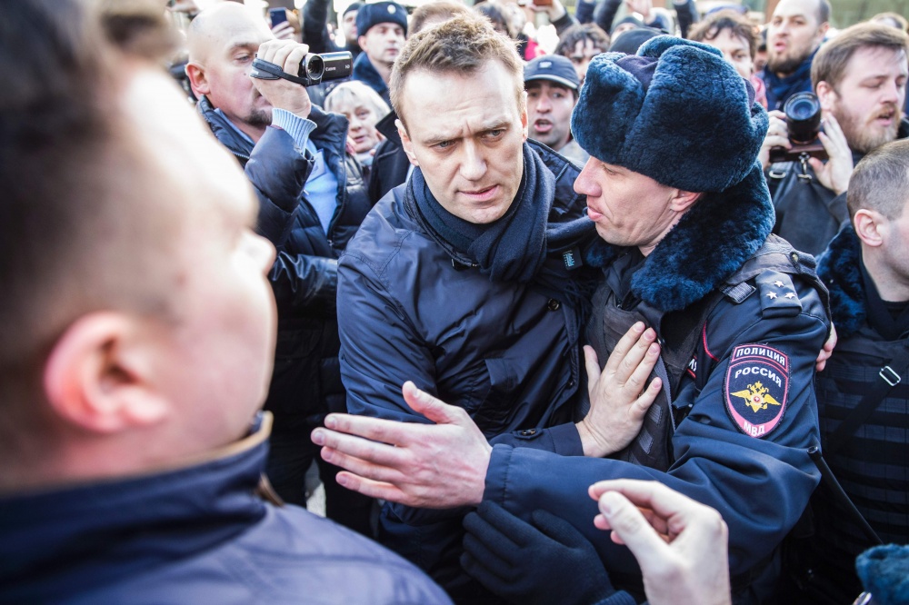 Алексей Навальный на митинге 26 марта. Фото AFP PHOTO / Scanpix
