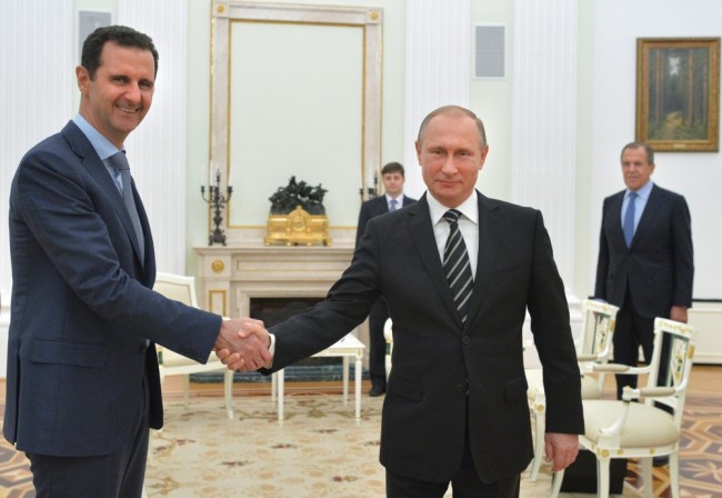 Башар Асад и Владимир Путин в Кремле, 20 октября 2015. Фото AP/Scanpix