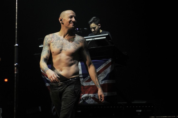 LONDON, ENGLAND - JULY 4: Chester Bennington of 'Linkin Park' performing at Brixton Academy on July 4, 2017 in London, England. CAP/MAR ©MAR/Capital Pictures
