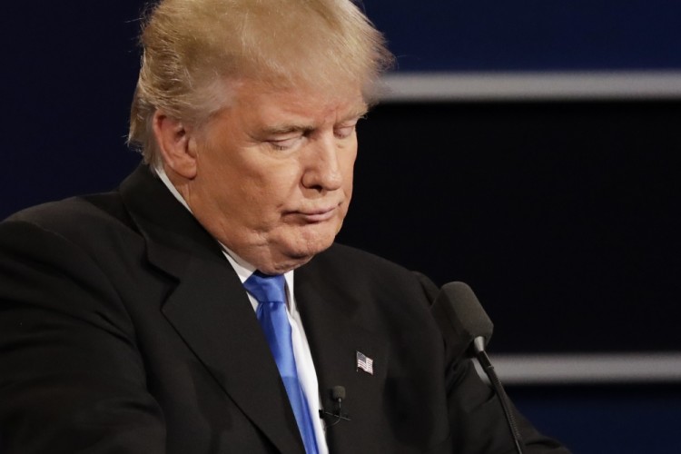 Дональд Трамп на дебатах. Фото AP/Scanpix