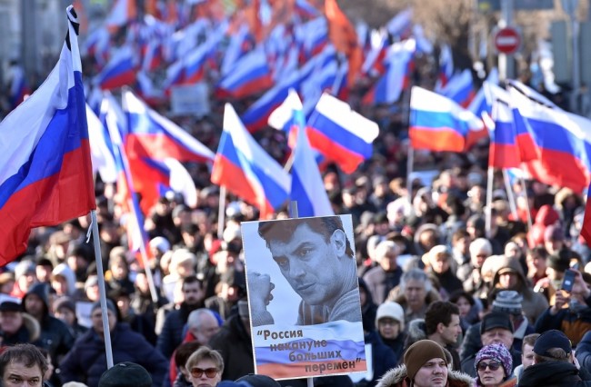 Марш памяти Бориса Немцова, фото AFP/Scanpix
