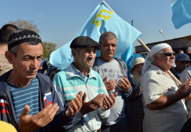 Крымские татары. Фото AFP PHOTO/Scanpix