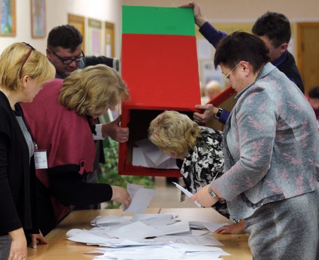 Выборы в Белоруссии. Фото AFP/Scanpix