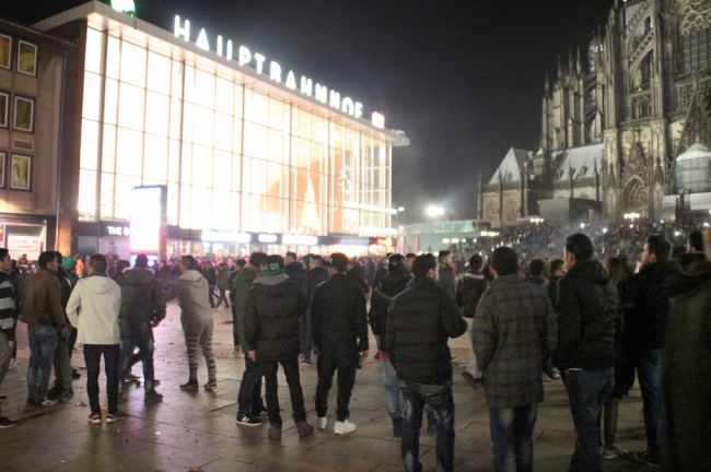 Центральная площадь Кельна, на которой произошли нападения. Фото AP/Scanpix