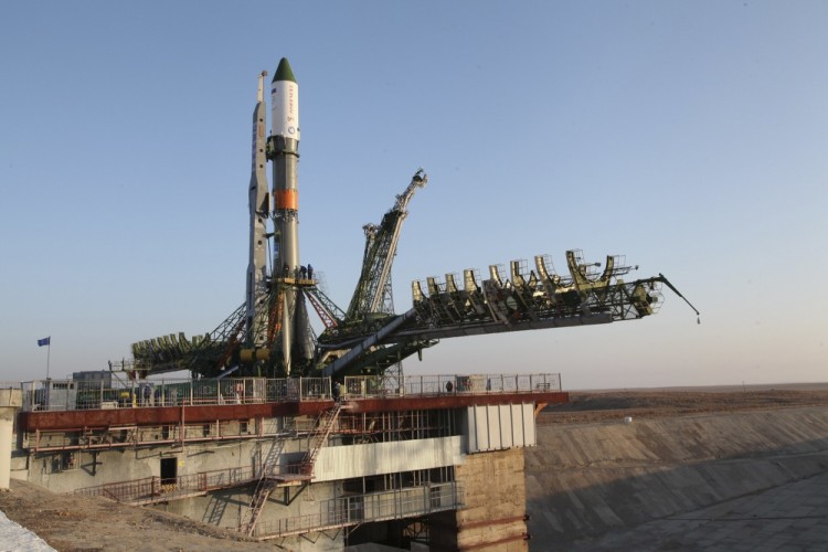 Ракета-носитель «Союз-У» на стартовой площадке. Фото: AP / Scanpix