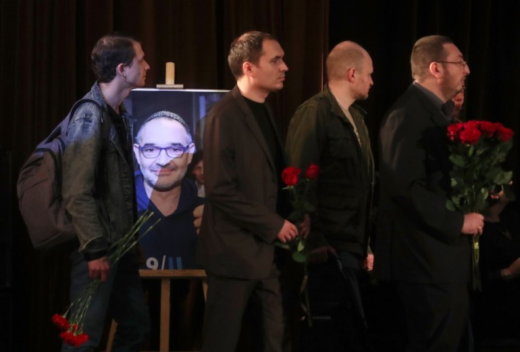 MOSCOW, RUSSIA  JULY 11, 2017: A mourning ceremony for Russian Internet pioneer, blogger and Internet entrepreneur Anton Nosik at the Central House of Writers in Bolshaya Nikitskaya Street. Stanislav Krasilnikov/TASS