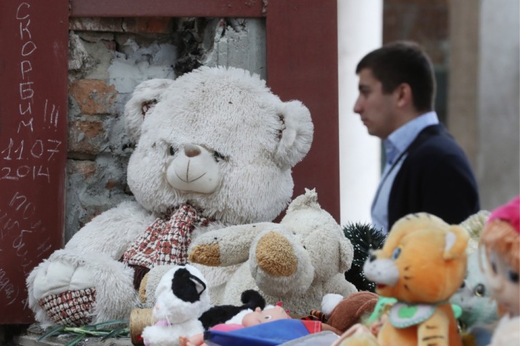 BESLAN, RUSSIA - SEPTEMBER 1, 2017: Toys seen in the gym of School No 1 during an event in memory of the victims of the 2004 Beslan school siege. On September 1, 2004, a group of Chechen militants took more than 1,200 people hostage; the hostage crisis lasted for 3 days, leaving 334 people dead, including 186 children. Sergei Savostyanov/TASS
