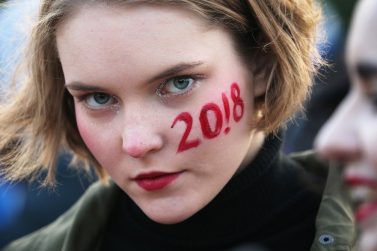 Участница акции протеста в Санкт-Петербурге. Фото TASS/Scanpix