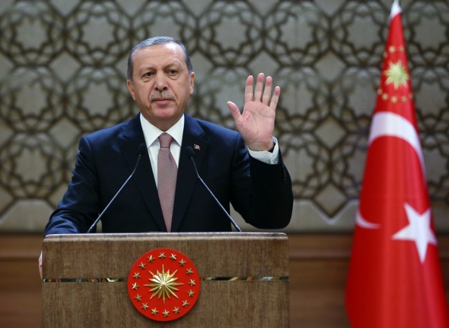 Президент Турции Тайип Эрдоган. Фото AP Photo/Scanpix/LETA