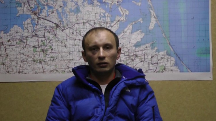 Один из задержанных 20 ноября российских военнослужащих. Кадр из видео: СБУ / Youtube