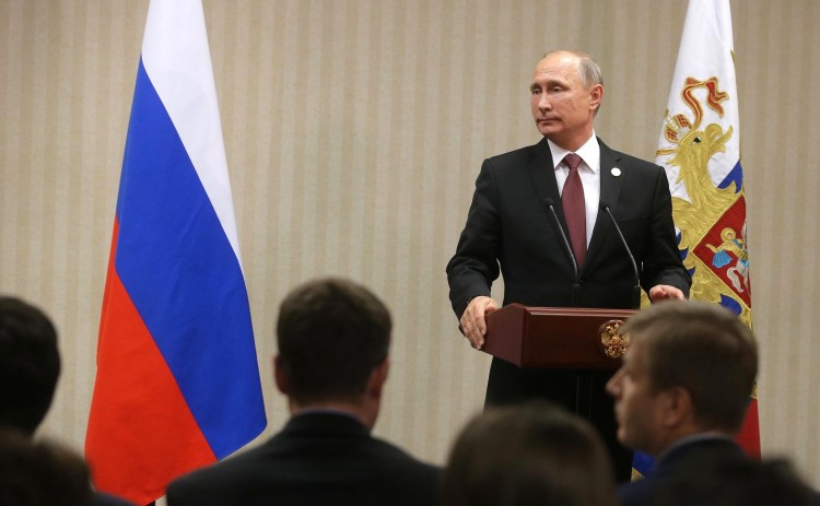 Пресс-конференция Путина после саммита АТЭС. Фото: пресс-служба Кремля / www.kremlin.ru