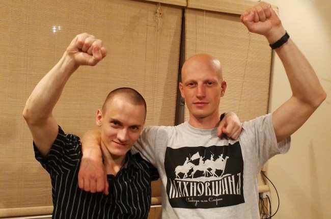 Николай Делок и Игорь Олиневич после освобождения, фото из личного архива